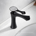 YLB0141-H Modern commercial single handle water tap black bathroom basin faucet